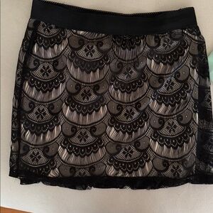 Black and Cream vintage looking Skirt